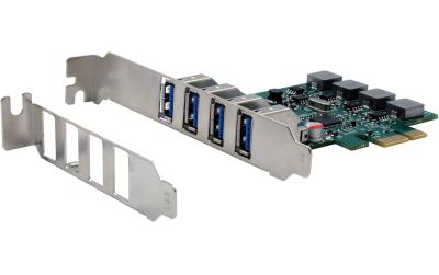 Exsys 4-Port USB 3.2 Gen 1 PCIe Karte