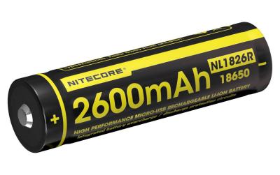 NiteCore 18650 USB Akku 2600mAh NL1826r