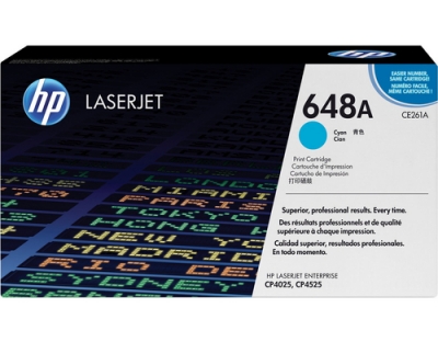 HP Toner 648A - Cyan (CE261A)