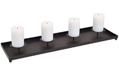 G. Wurm Adventskerzen Halter 60cm Schwarz