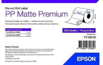 Epson C3400/C3500: PP Matte Label