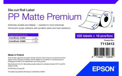 Epson C3400/C3500: PP Matte Label