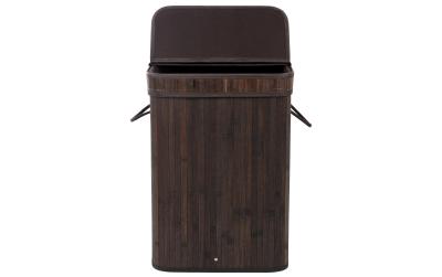 Songmics Wäschekorb Bambus, Braun, 72 L