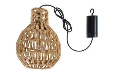 COCON Hängelampe mit Rattanschirm