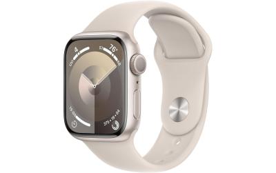 Apple Watch S9 GPS 41 Starlight Alu M