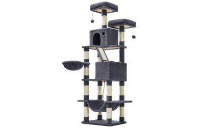 Feandrea Kratzbaum rauchgrau/beige
