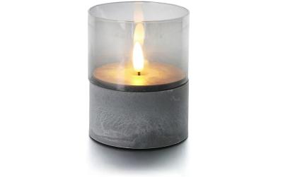balthasar LED Kerze Gracia grau