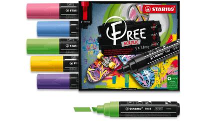 STABILO FREE Acrylic T800C Seasi 5Etui