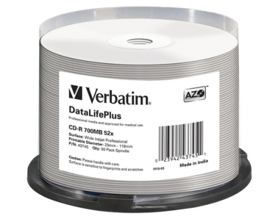 Verbatim CD-R 52x 80Min/700MB 50-Spindel