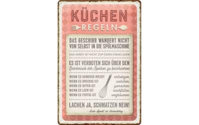 Nostalgic Art Schild Küchen-Regeln