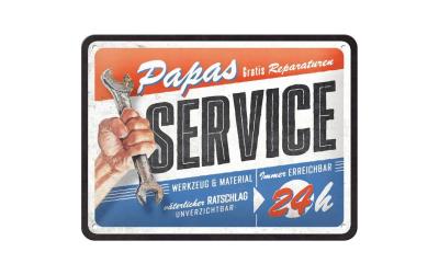 Nostalgic Art Schild Papas Service