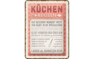 Nostalgic Art Schild Küchen-Regeln