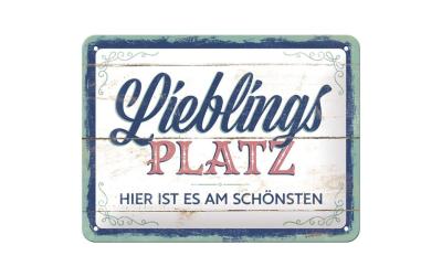 Nostalgic Art Schild Lieblingsplatz