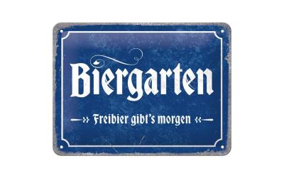 Nostalgic Art Schild Biergarten