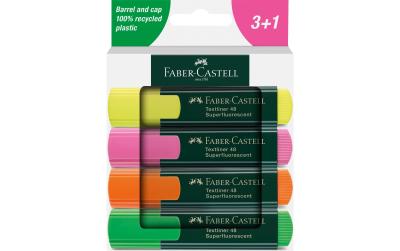 Faber-Castell Textmarker 48 Refill 4x