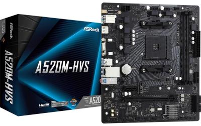 ASRock A520M-HVS, mATX, AM4