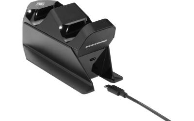 Deltaco Dual Charger PS5, Black