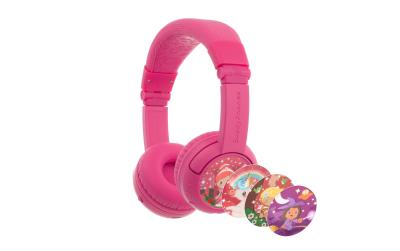 BuddyPhones Play+ Bluetooth-Kopfhörer pink