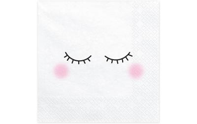 Partydeco Servietten Smiley