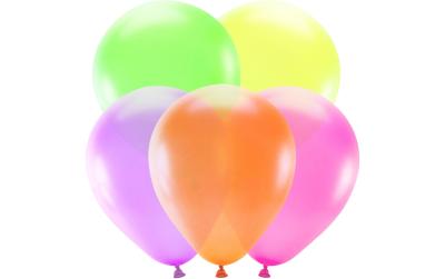 Partydeco Ballons Uni Neon