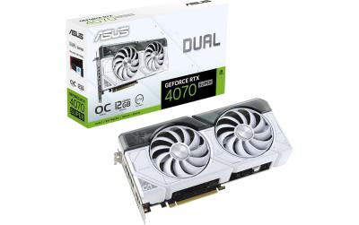 ASUS DUAL RTX4070 SUPER O12G White, GDDR6X