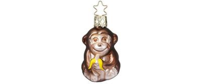 Inge Weihnachtskugel kleines Äffchen
