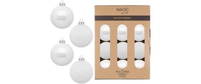 Inge Weihnachtskugel Pure White,12 Stück