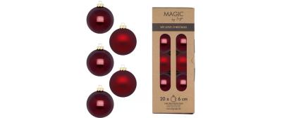 Inge Weihnachtskugel Smooth Port, 20 Stück