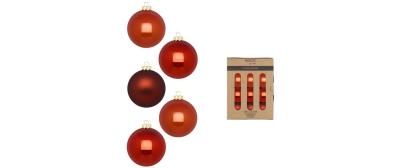 Inge Weihnachtskugel Warm Terracotta, 24Stk
