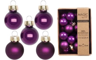 Inge Weihnachtskugel Purple Symphony, 25Stk