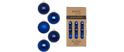 Inge Weihnachtskugel Royal Blue, 36 Stück