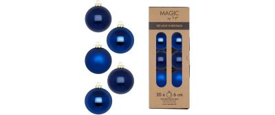 Inge Weihnachtskugel Royal Blue, 20 Stück