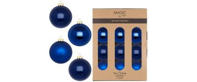 Inge Weihnachtskugel Royal Blue, 12 Stück