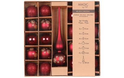 Inge Weihnachtskugel Vintage Rose mitSpitze
