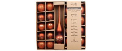 Inge Weihnachtskugel Warm Terracotta mit
