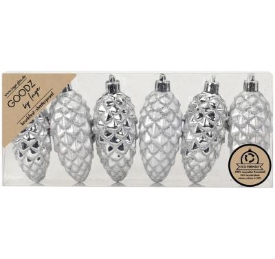 Inge Weihnachtskugel Winter Silver Zapfen
