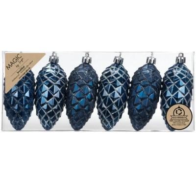 Inge Weihnachtskugel Night Blue Zapfen