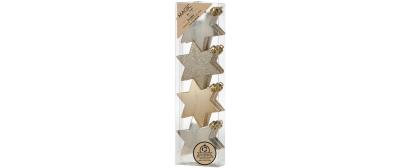 Inge Weihnachtskugel Creamy Gold Stern