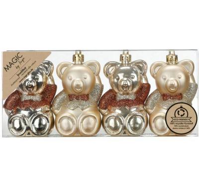Inge Weihnachtskugel Creamy Gold Teddybär