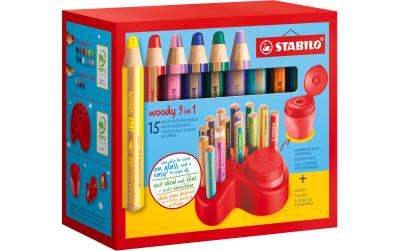 Stabilo woody 3in1 Tischset 15-teilig