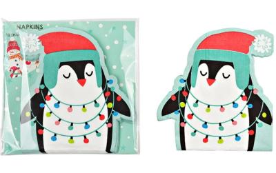 G. Wurm Servietten Pinguin