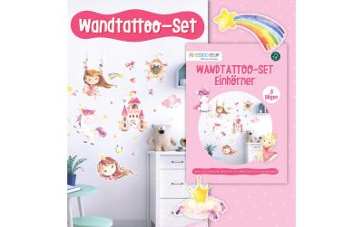 Wandtattoos-Set Einhorn