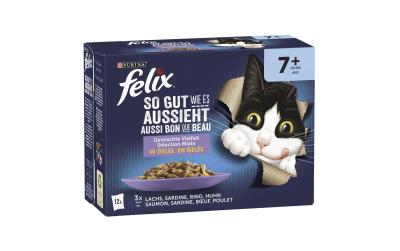 Felix Nassfutter AGAIL Senior Rind 12x85g