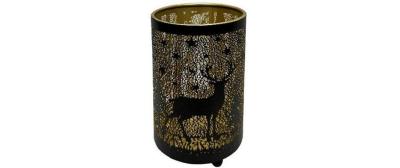 Dameco Windlicht Forest mit Hirsch, Henkel