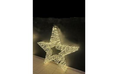 Dameco LED Stern Metall 11x90cm