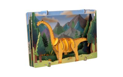 3D Wooden Puzzle - Brontosaurus