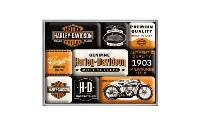 Nostalgic Art Magnet-Set Harley Davidson