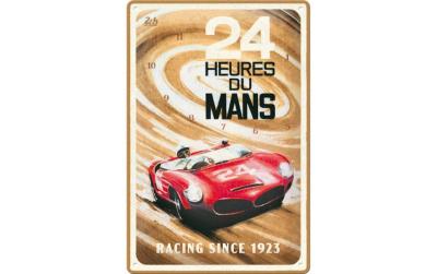 Nostalgic Art Schild 24h Le Mans - Red Car