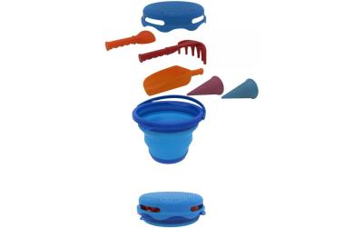 Schildkröt Sand Toys Falteimer Set blau