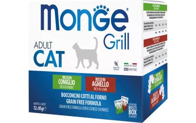 Monge Grill Cat Rabbit+Lamb 12x85g